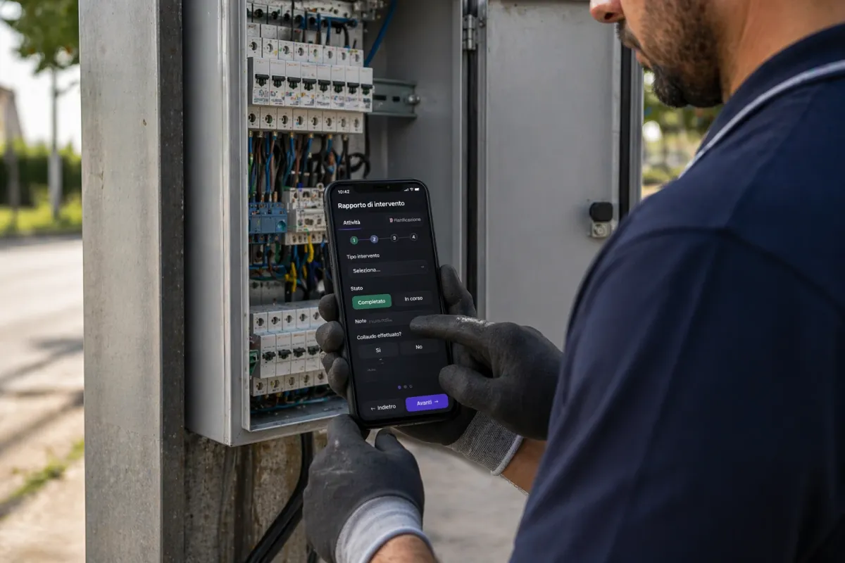 App di field service: mappa dei kit installati e pianificazione automatica degli interventi